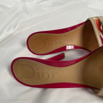 Dior cheetah print dior charm heels EU 36 1/2