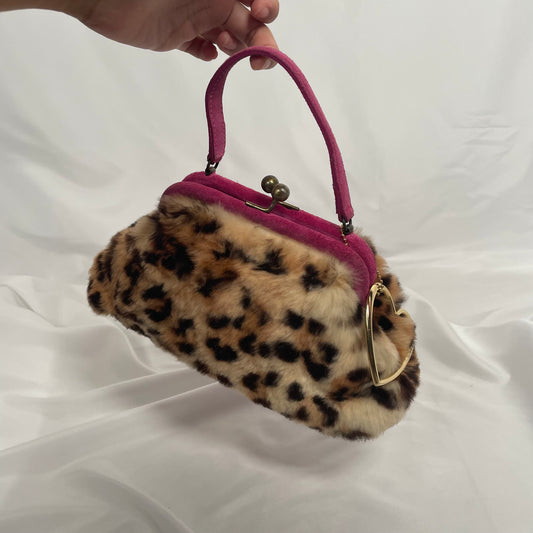 BLUGIRL BLUMARINE faux fur evening bag