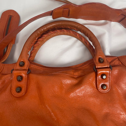 2010 Balenciaga city bag orange