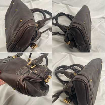 CHLOÉ 2011 brown paddington bag Swarovski