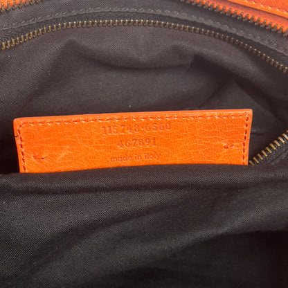 2010 Balenciaga city bag orange