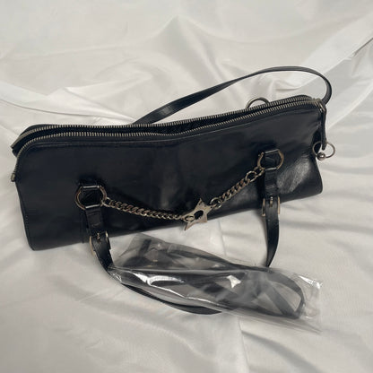 DIOR C.2003-2004 Hardcore piercing shoulder bag in black