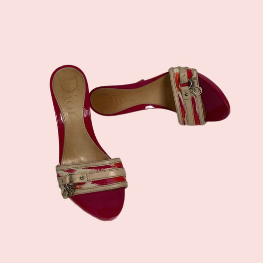 Dior cheetah print dior charm heels EU 36 1/2