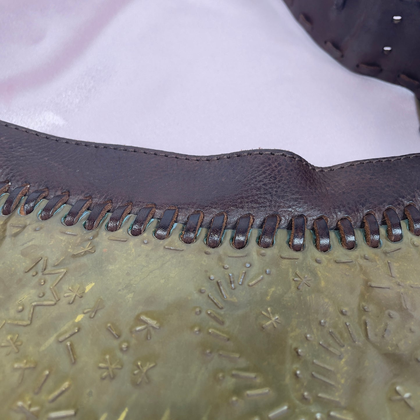 Fendi copper plate oyster bag