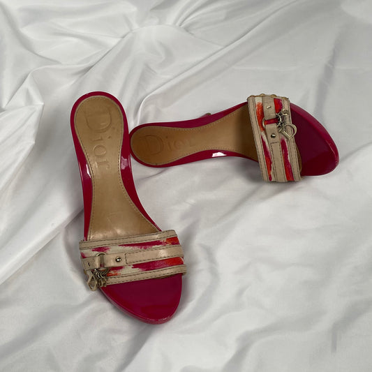 Dior cheetah print dior charm heels EU 36 1/2