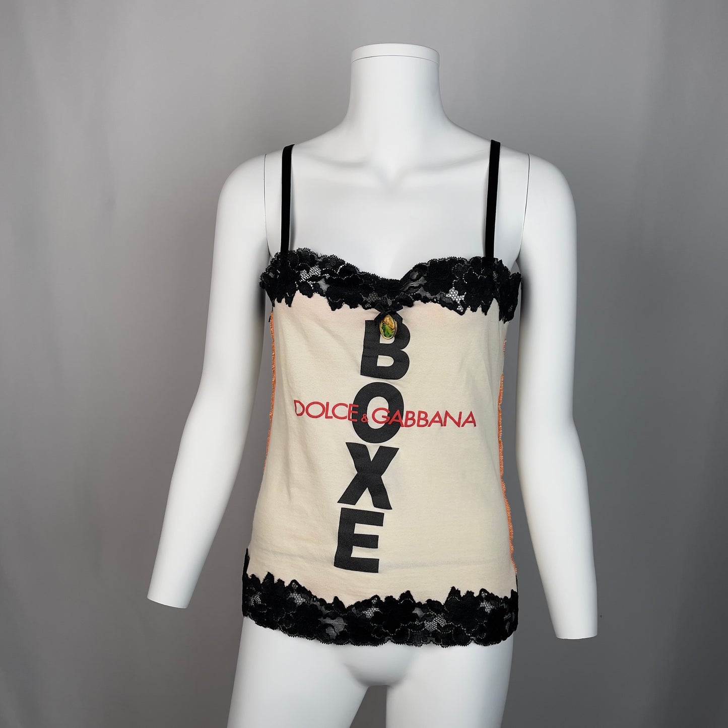 DOLCE & GABBANA boxe x Madonna cami top