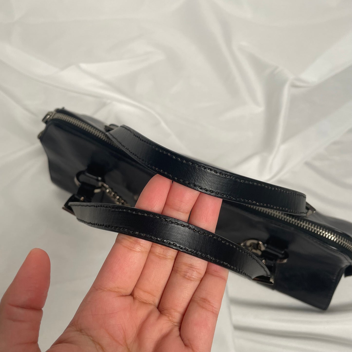 DIOR C.2003-2004 Hardcore piercing shoulder bag in black