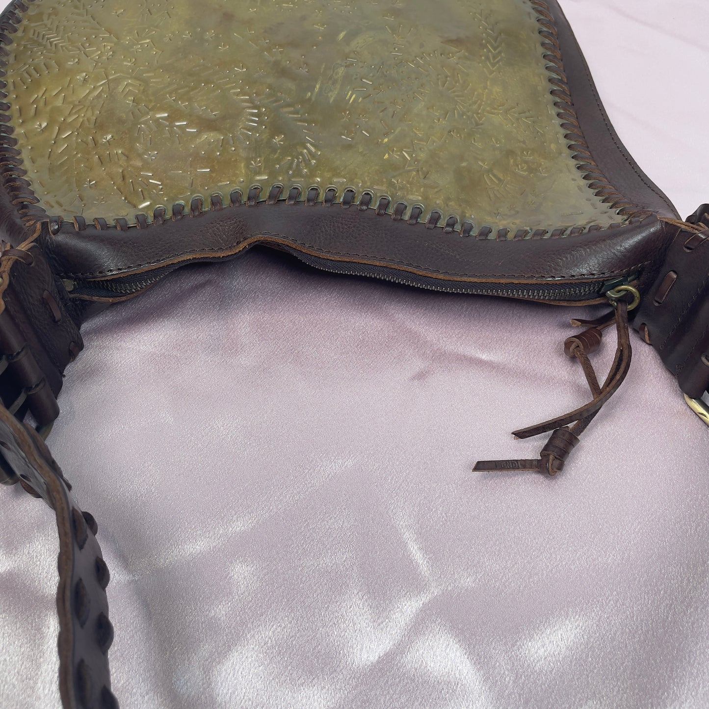 Fendi copper plate oyster bag