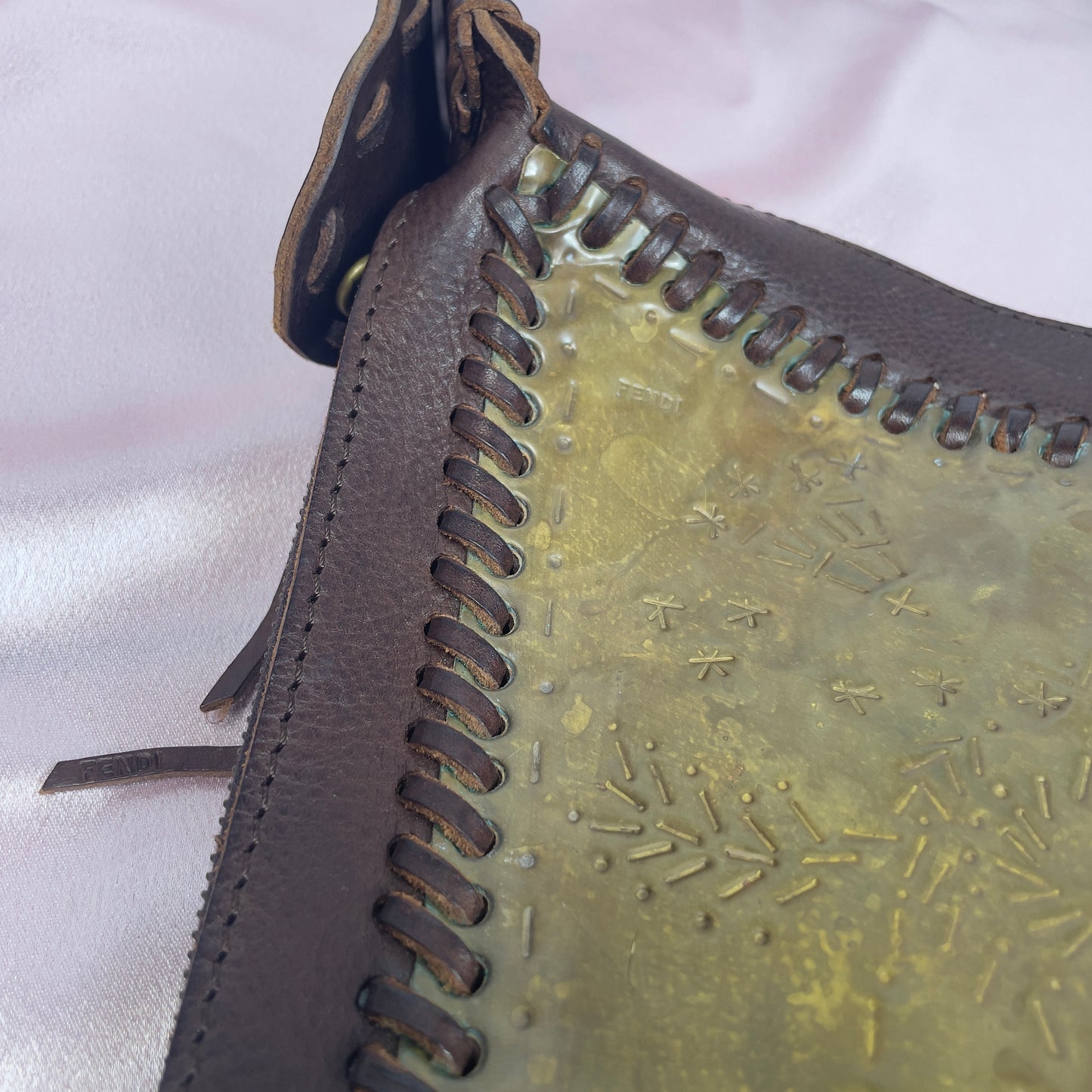 Fendi copper plate oyster bag