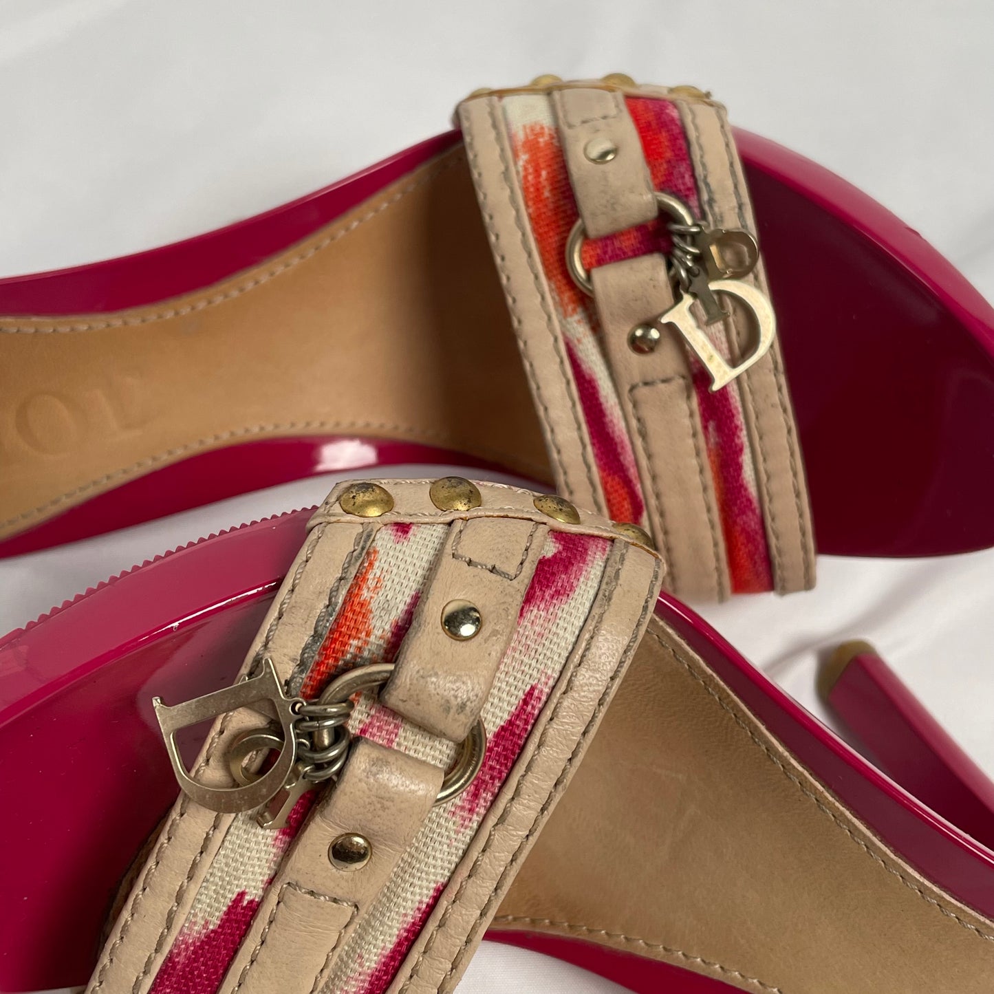 Dior cheetah print dior charm heels EU 36 1/2