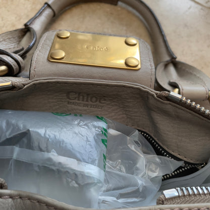Chloé Paddington 2007 light grey with gold hardware