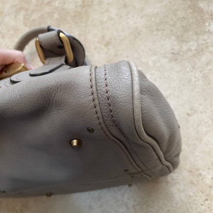 Chloé Paddington 2007 light grey with gold hardware