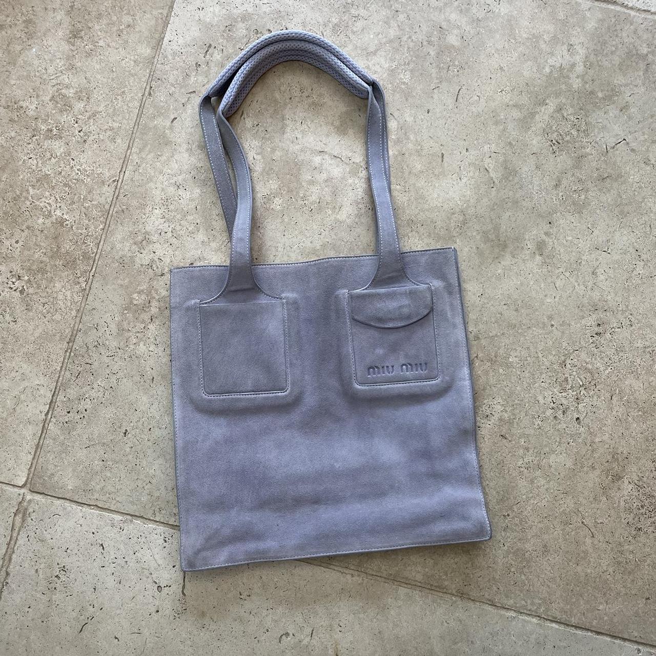 Miu Miu SS1999 suede baby blue shoulder bag