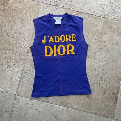 Dior "J’adore Dior" Purple & yellow 2002 shirt (S)