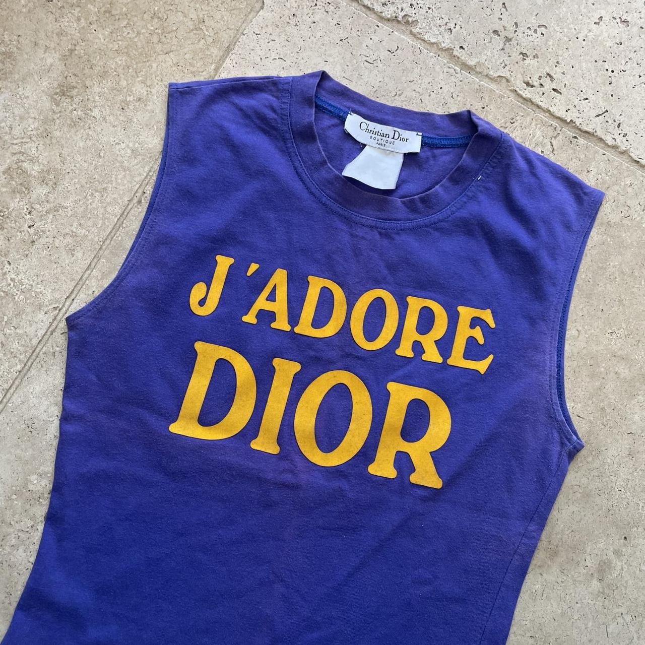 Dior "J’adore Dior" Purple & yellow 2002 shirt (S)