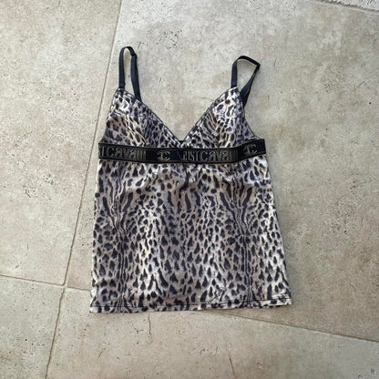 Roberto Cavalli animal print top (S)