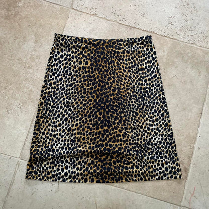 Dolce and Gabbana D&G leopard print midi skirt (M-L)