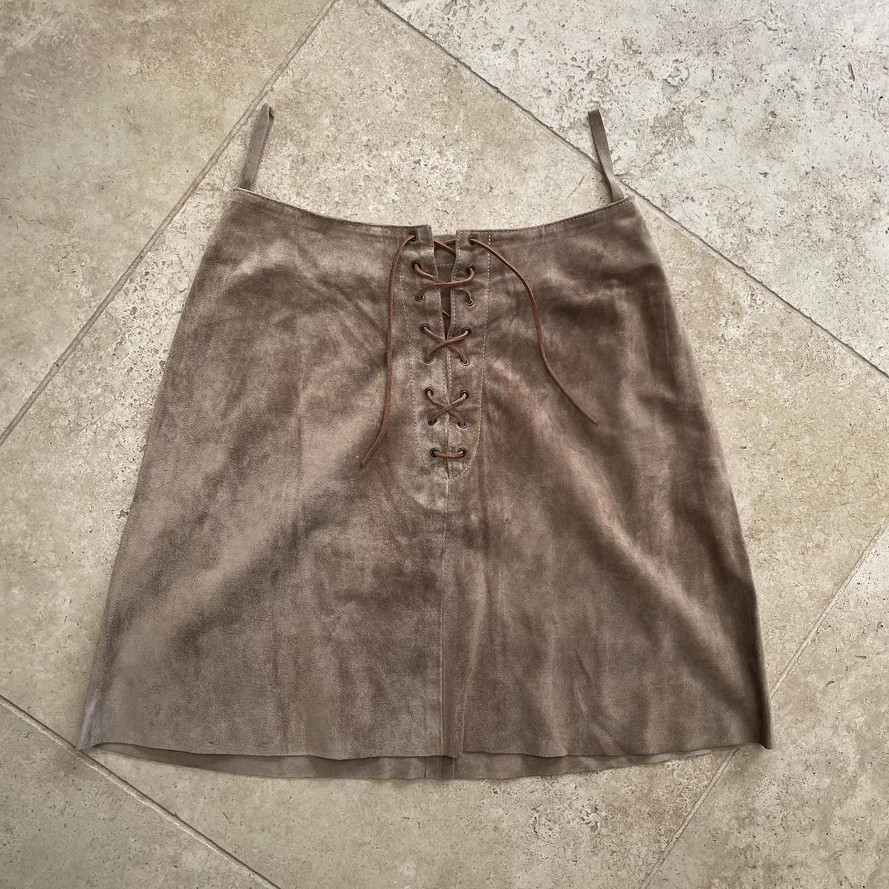 Miu Miu 90's suede skirt (S)