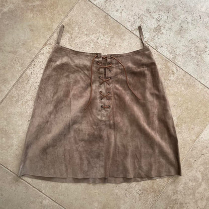 Miu Miu 90's suede skirt (S)