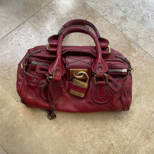 Chloe Paddington bag from 2005 release in burgundy red