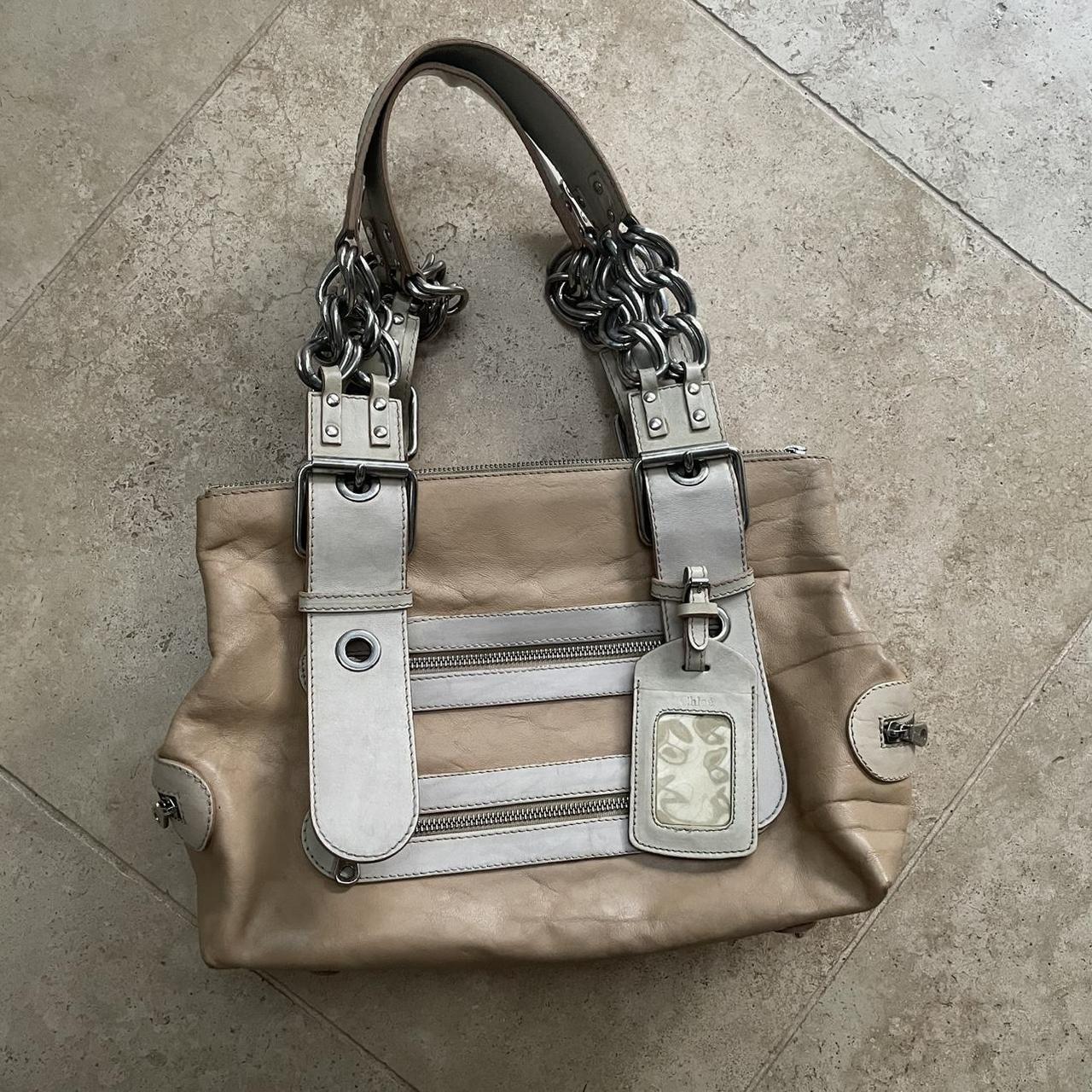 Chloe chain double zip camera bag