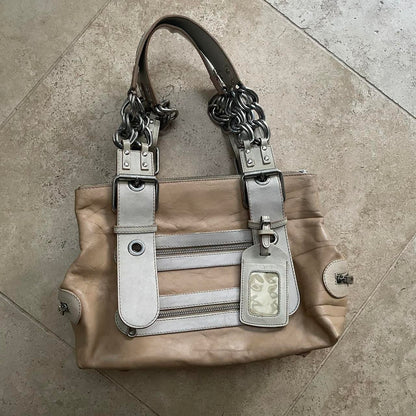 Chloe chain double zip camera bag