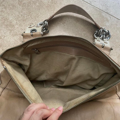 Chloe chain double zip camera bag