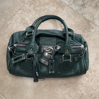 RESERVED FOR HCVINTAGESHOP. DO NOT PURCHASE. Chloe 2008 Paddington bag in RARE* ✨ green x silver hardware