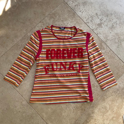 D&G Dolce and Gabbana “Forever funky” psychedelic tee shirt (S-M)