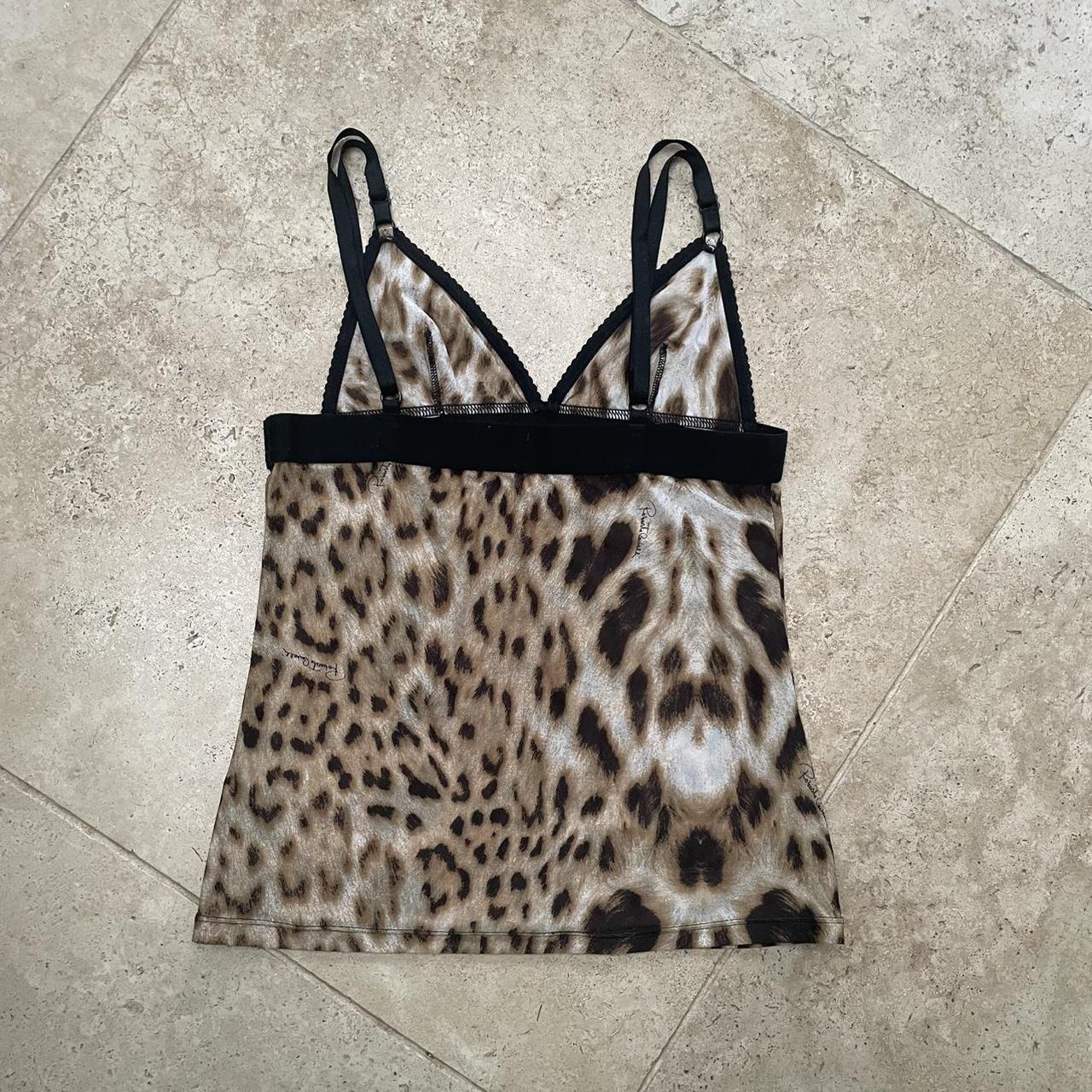 Roberto Cavalli leopard top (S)