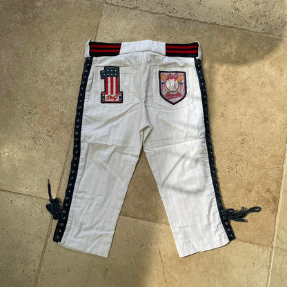 Dolce and Gabbana D&G baseball capri pants (S)