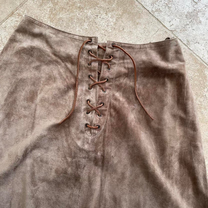 Miu Miu 90's suede skirt (S)