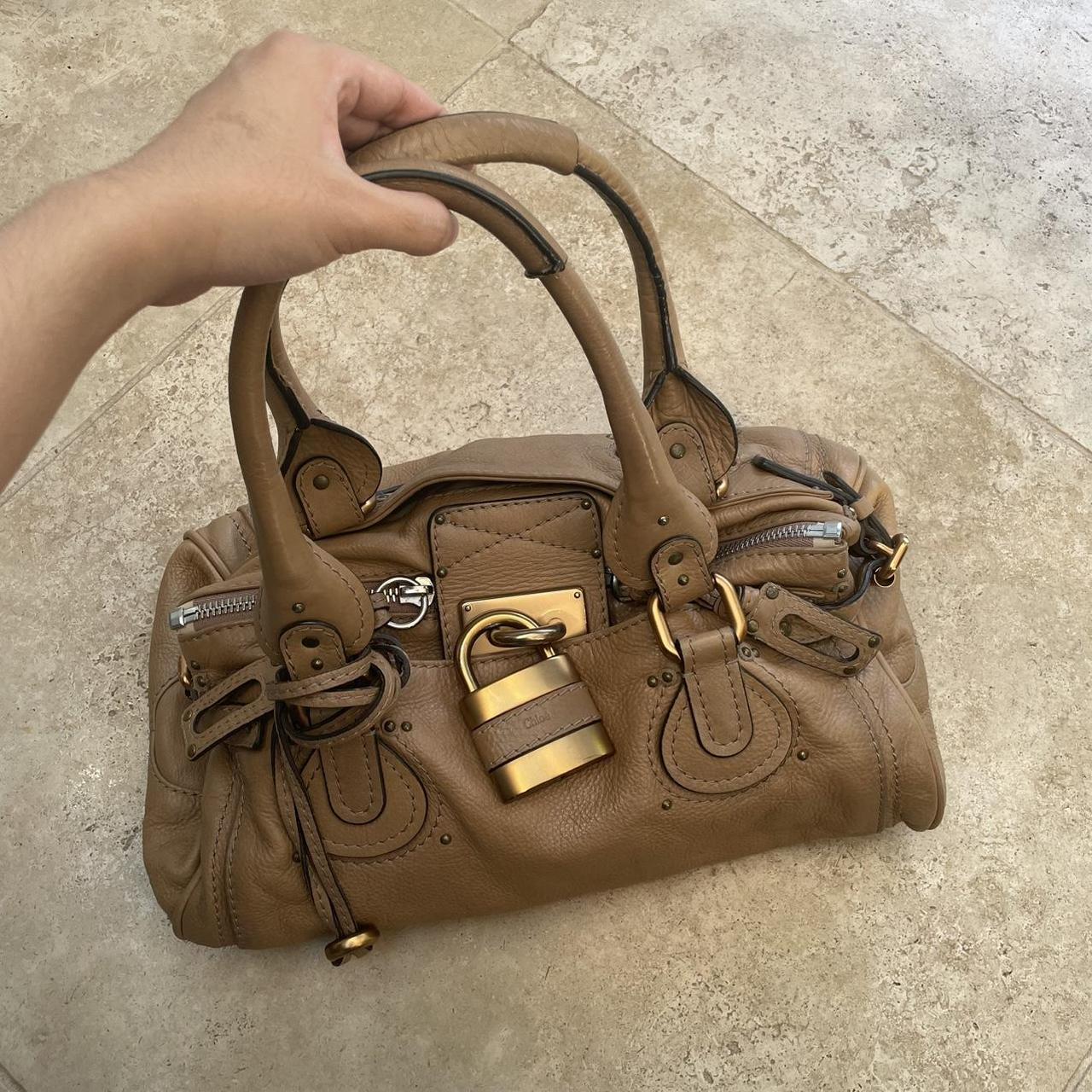 Chloe Paddington bag in beige with gold hardware